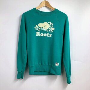 Roots Canada Women's Classic Graphic Crew Neck Long Sleeve Sweatshirt Size XXS